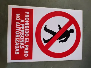 Señal PVC Prohibición y obligacion