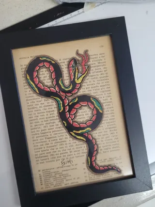 Quadro tattoo serpente