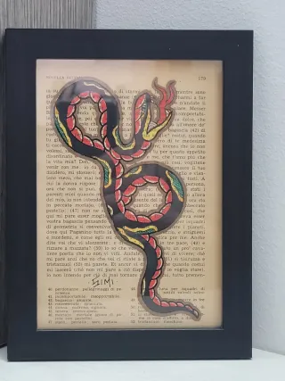 Quadro tattoo serpente