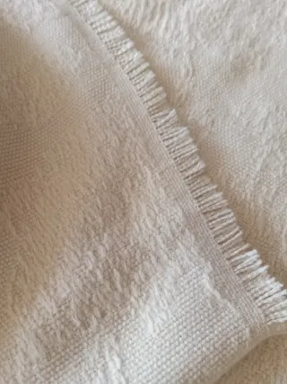 Manta beige suave zara
