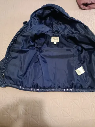 Chaqueta niña Lidl azul con corazones