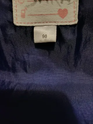 Chaqueta niña Lidl azul con corazones