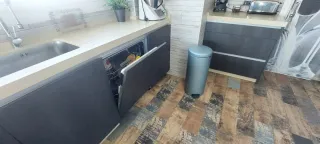 Cocina modular madera y metal