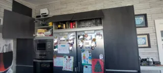 Cocina modular madera y metal