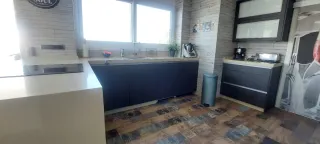 Cocina modular madera y metal