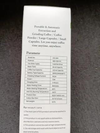 Cafetera Portátil Eléctrica 3 en 1 Nueva