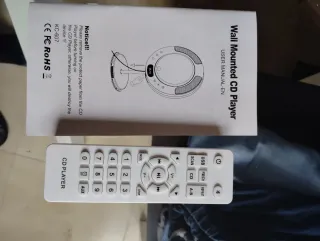 Reproductor CD Portátil Bluetooth Blanco