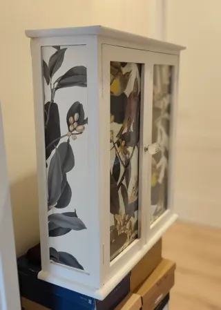 Mueble Alacena Baño con Puertas de Cristal