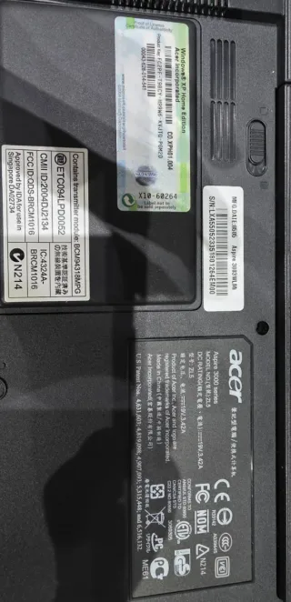 Portátil Acer Aspire 3003/5000 Series