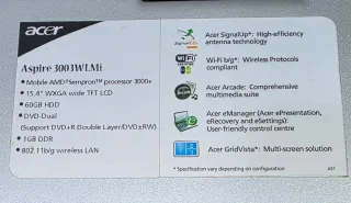 Portátil Acer Aspire 3003/5000 Series