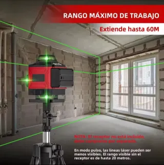 Nivel Láser 4D 16 Líneas Trípode Maletín
