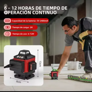 Nivel Láser 4D 16 Líneas Trípode Maletín