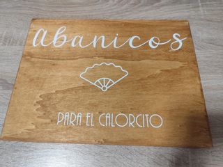 Cartel decoración boda