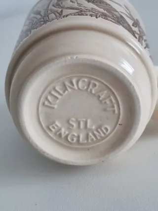 Tazza vintage Kilncraft uccello e canne