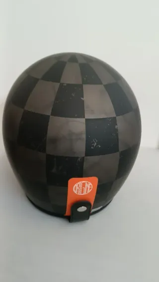 Casco Moto Jet Cuadros   talla: XL 61cm W10Y2155