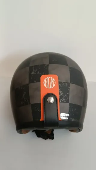 Casco Moto Jet Cuadros   talla: XL 61cm W10Y2155