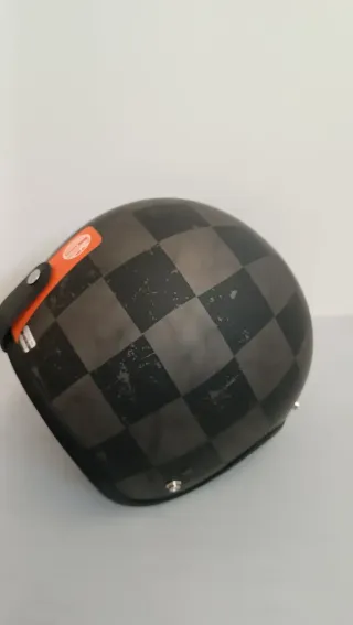Casco Moto Jet Cuadros   talla: XL 61cm W10Y2155