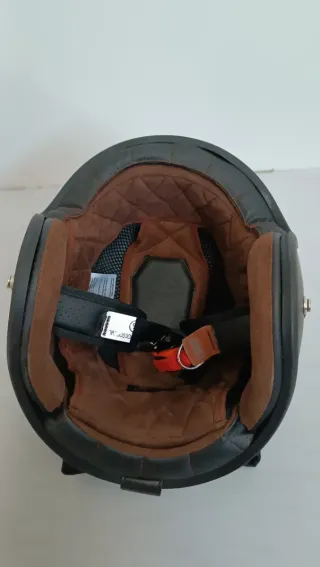 Casco Moto Jet Cuadros   talla: XL 61cm W10Y2155