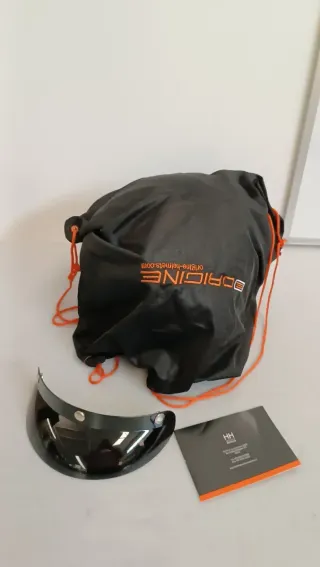 Casco Moto Jet Cuadros   talla: XL 61cm W10Y2155