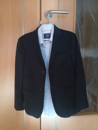 Americana niño azul marino