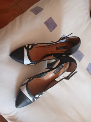 Zapatos Cuple Negros y Blancos