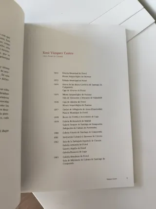 Libro obra Xosé Vázquez Castro