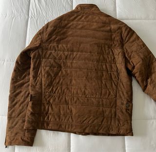 Cazadora ante marrón Massimo Dutti Hombre