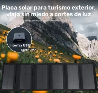 PANEL SOLAR PLEGABLE (6 PANELES) 30 W