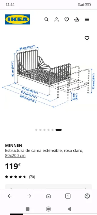 Cama extensible IKEA MINNEN