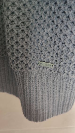 Jersey Hollister Gris Mujer