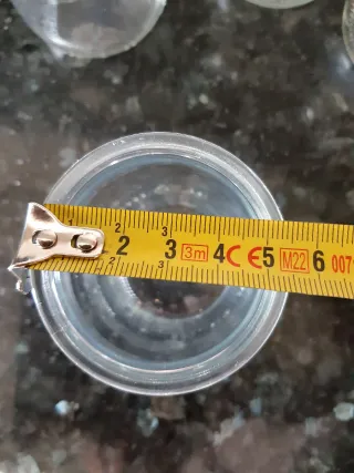 Vasos de postre de vidrio (16 unidades)