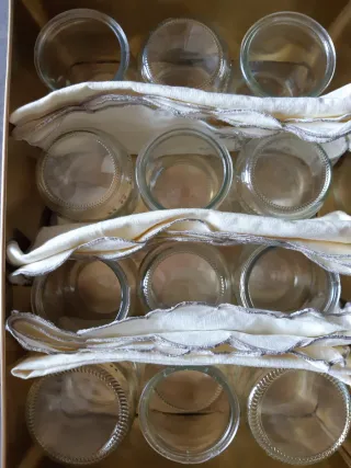 Vasos de postre de vidrio (16 unidades)