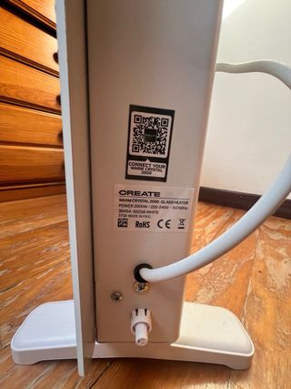 Radiador Eléctrico Cristal Blanco