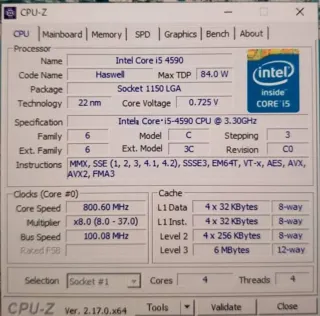 Intel Core i5-4590 3.30 GHz