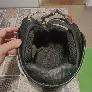 Casco Scooter BHR 801 Nero/Bianco Taglia L