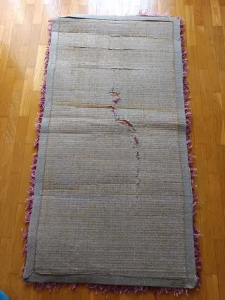 3 Alfombras color morado/berenjena