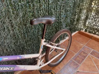 Bicicleta juvenil Topbike morada y blanca