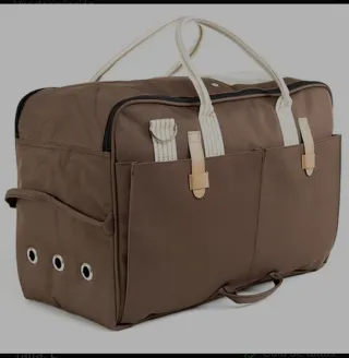 Transportín Perros/Gatos Marrón 45x23x28.