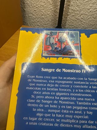 Libro Pesadillas Sangre de monstruo IV