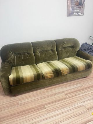 Conjunto Sofá 3 Plazas + 2 Sillón Verde