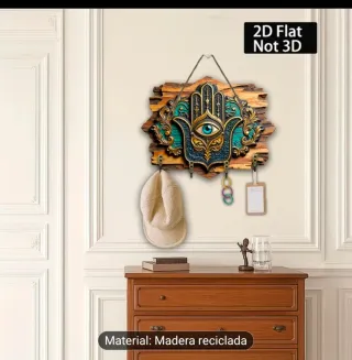 Colgador de llaves Hamsa Ojo Turco