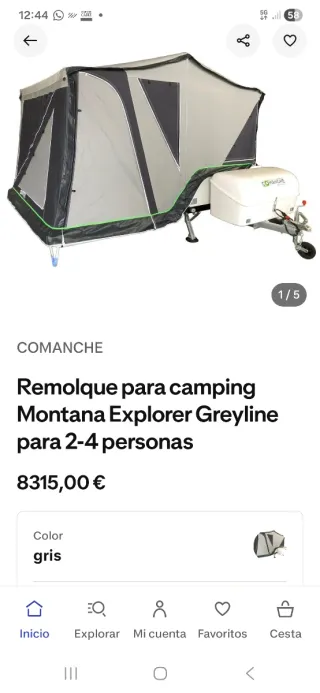 Carro tienda Comanche Explorer