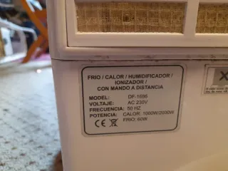 AIRNOVA Frío, Calor, Humidificador, Ionizador