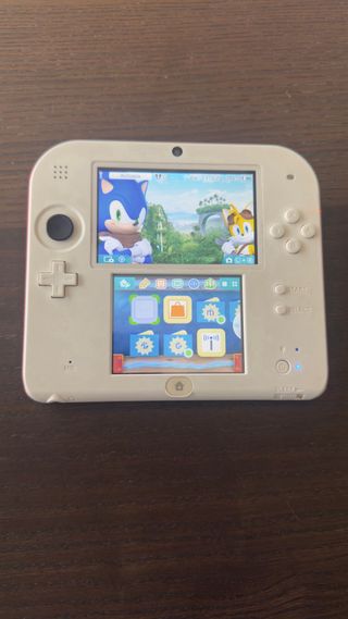 Nintendo 2DS Blanca con Funda Pokémon y Cargador