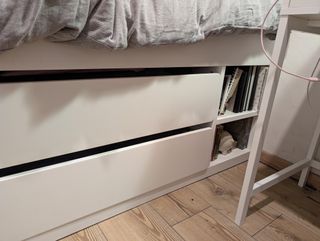 Cama Sklät de Ikea 190x90 con somier y colchón 190