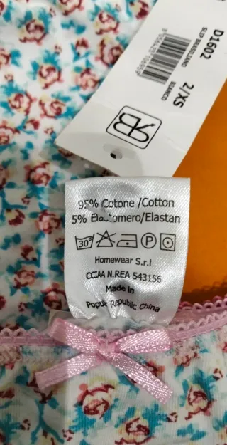 Lotto 7 slip brasiliana donna taglia XS