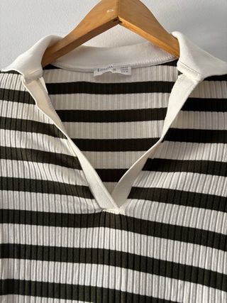 Camiseta Polo Rayas Manga Larga