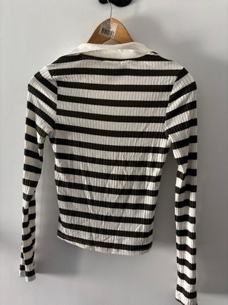 Camiseta Polo Rayas Manga Larga