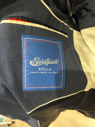 Blazer El Ganso azul/gris puntos