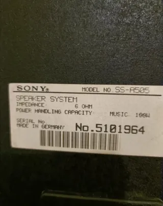 Altavoces Sony Negros